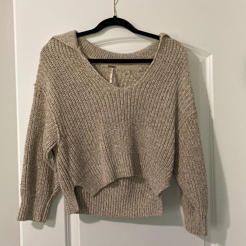 Free People Cropped Sweater